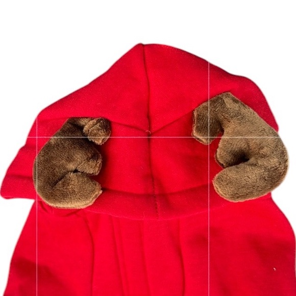 Humane Society - ‘Reindeer in Training’ dog holiday hoodie. SZ: XS, S, M. NWT - Picture 2 of 4